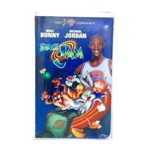 SPACE JAM VHS TAPE WITH CLAMSHELL CASE